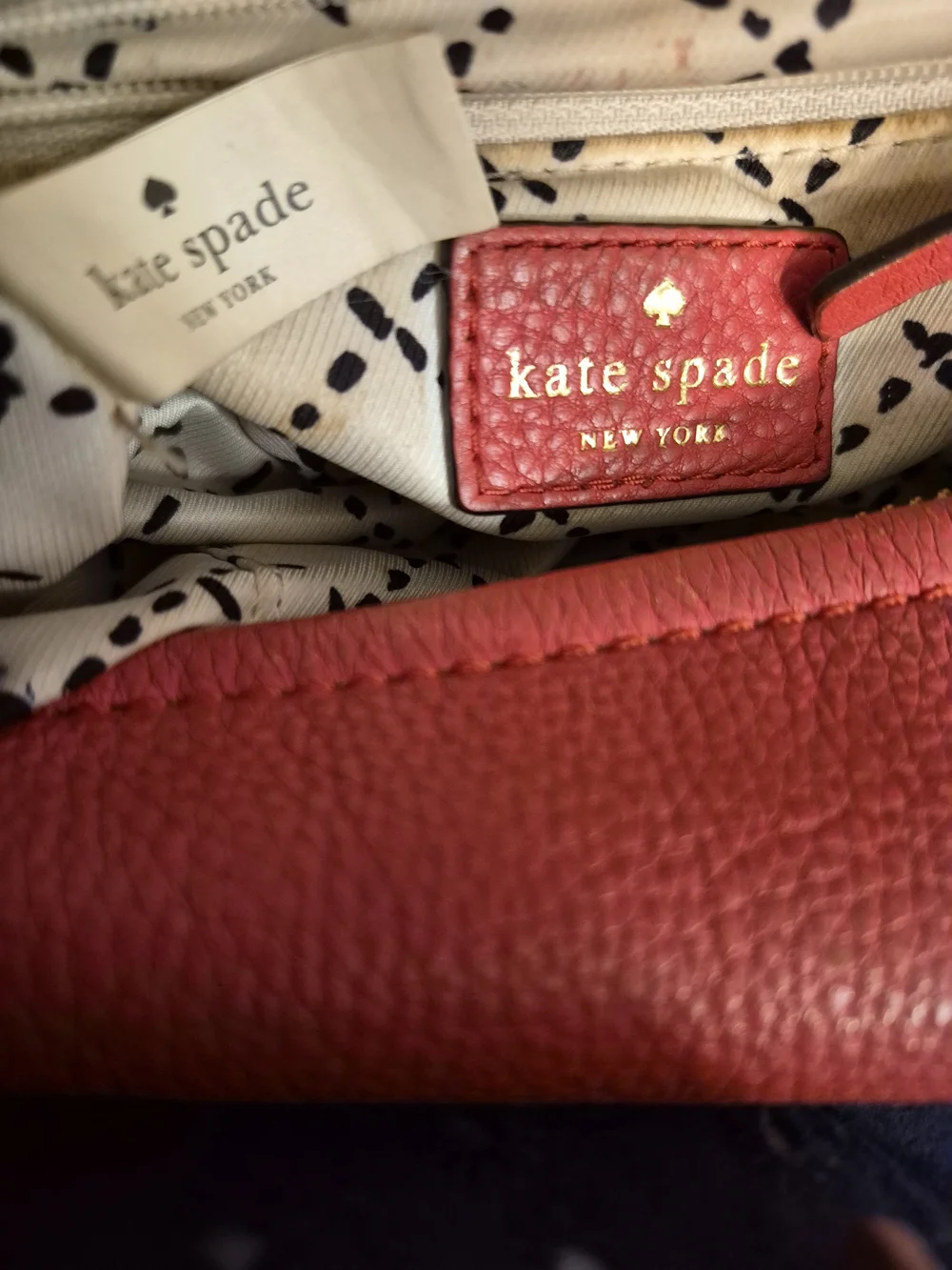 kate spade New York Red Leather Crossbody Bag